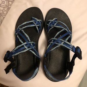 Blue Triple Strap Chacos